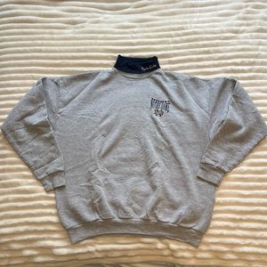 Vintage gray notre dame turtle neck sweatshirt